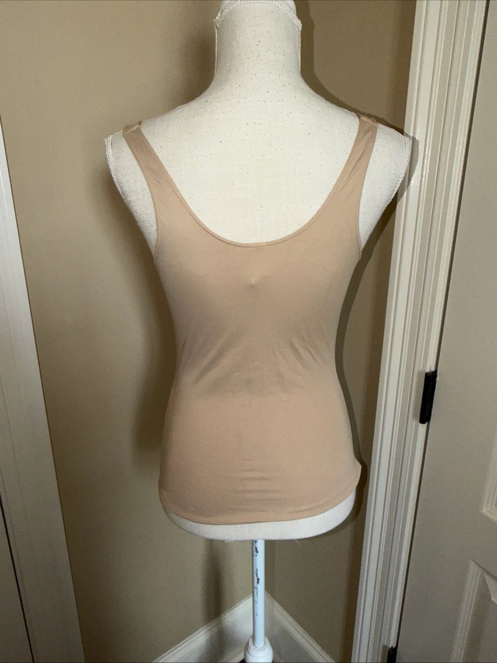 Sweet Nothings Womens 2XL Beige Lace Trim Camisole Tank Top Slip - Picture 8 of 9